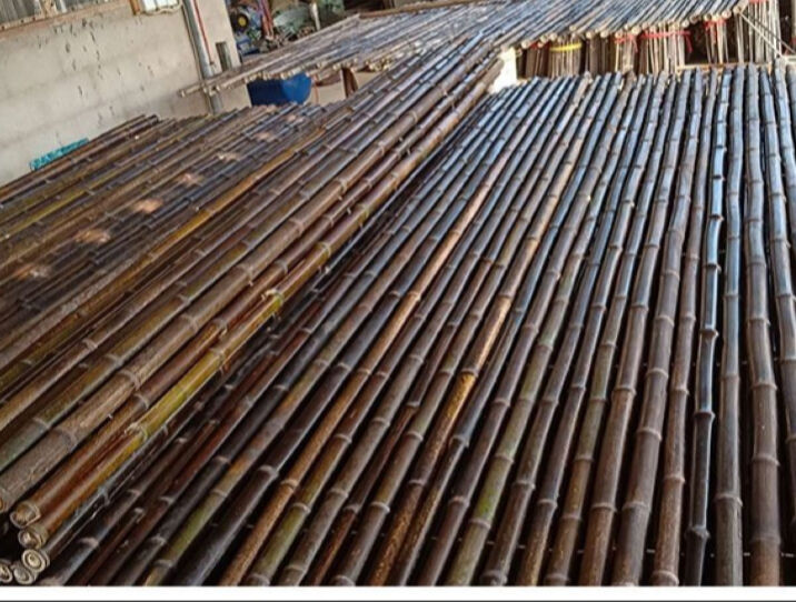 Natural Bamboo Material Painted Bamboo Fence Panels Rolled Bamboo Fence Privacy Garden Border