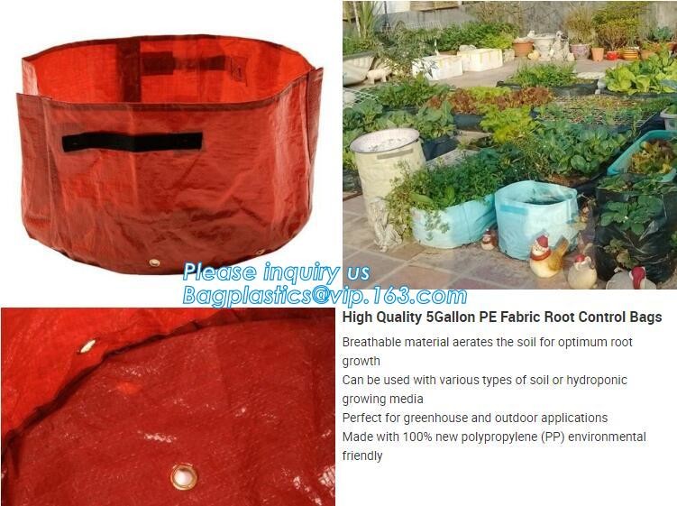 4 Pockets Permeable Non-woven fabric 26x65cmx1mm Vertical Wall Planting Bag for flower vegetable lettuce ferns, bagease