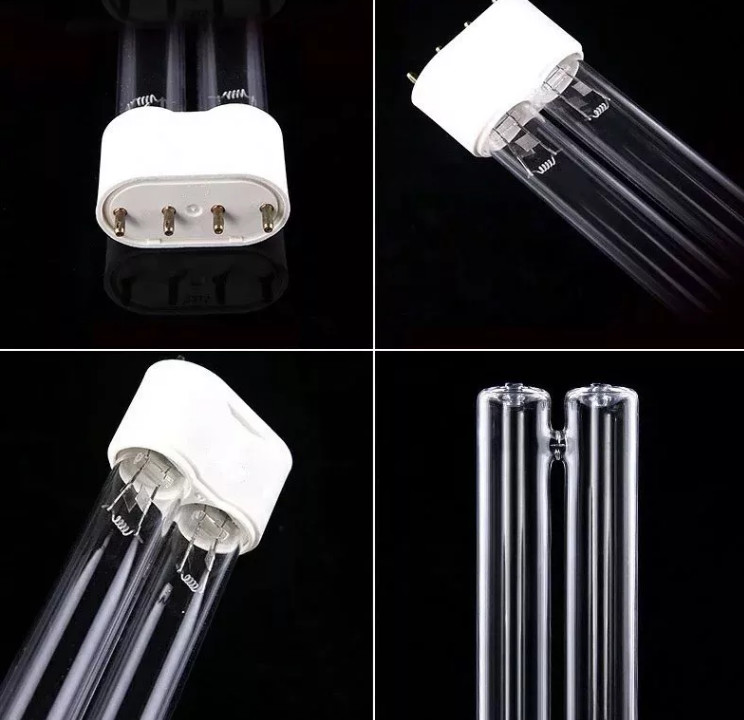 5W UVC Light Tubes H Shape 254nm Germicidal Lamp UV Quartz Tube uvc lamp