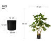 Artificial Plant Ficus Carica Fruit Plant Bonsai Tree Faux Plant Indoor Home Decor Plant Potted Plant Home