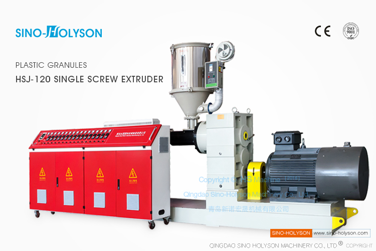 Automatic Plastic Single Screw Extruder 3800*800*2300mm CE ISO