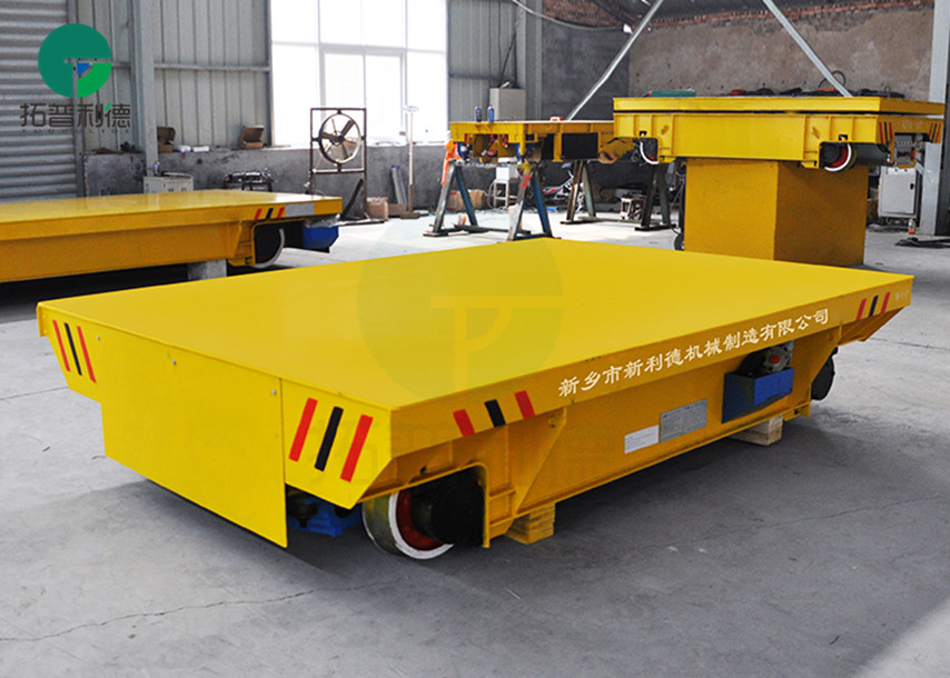 Shipyard Steel Rod Transport Battery Operated Motorized Transfer Car On Railroad