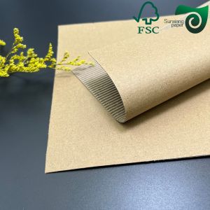 FSC High Stability Single Facer Pit F Corrugated Board Two Layer For Packaging