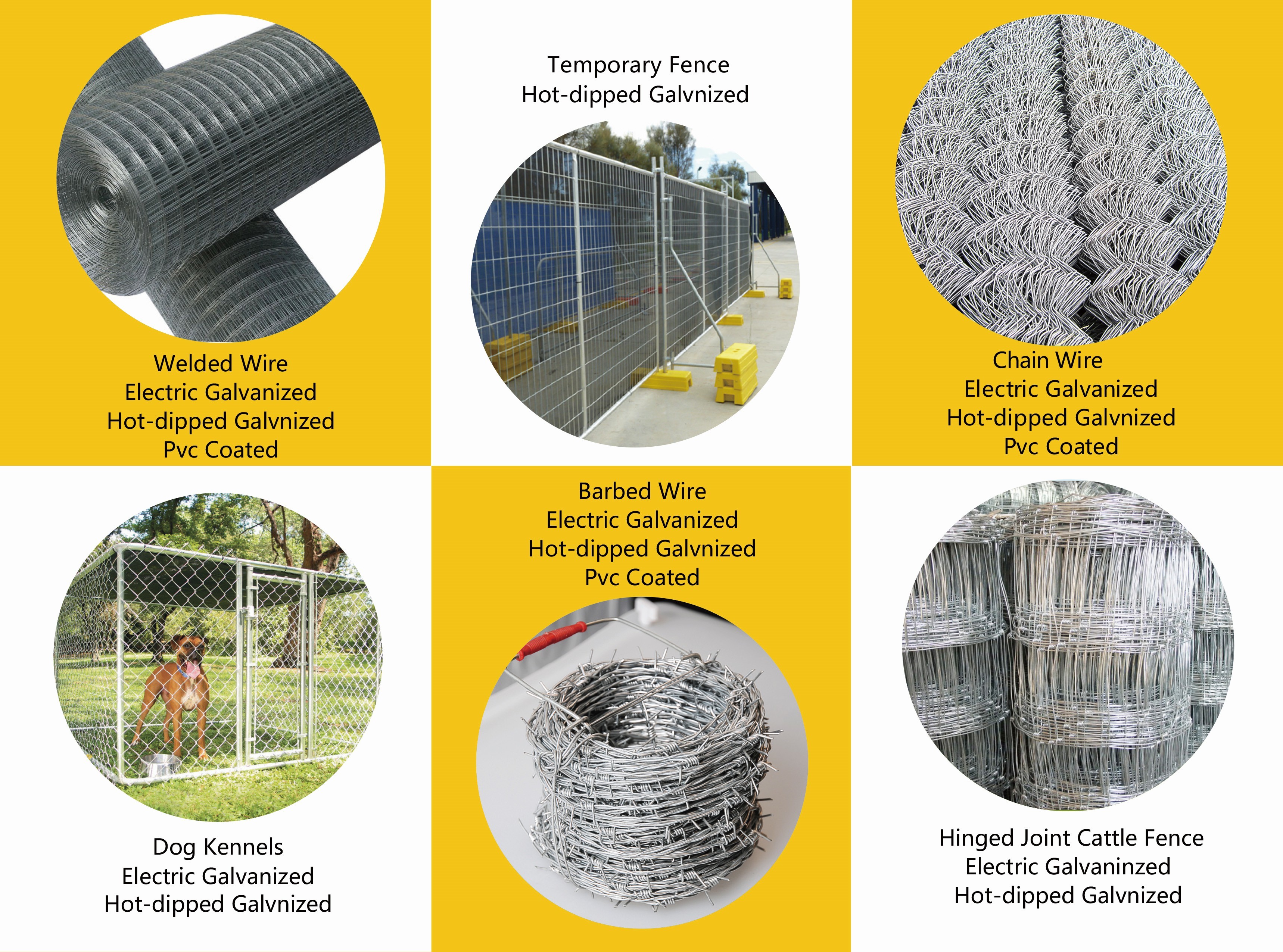 Length 20m Chain Link Wire Fence , PVC Coated Temporary Diamond Mesh Fencing