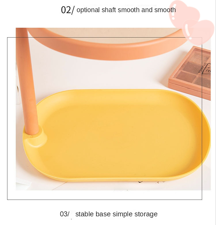 Everyday Fashion Morden Style Pocket Mini Lady Dressing Heart Shaped Makeup Mirror