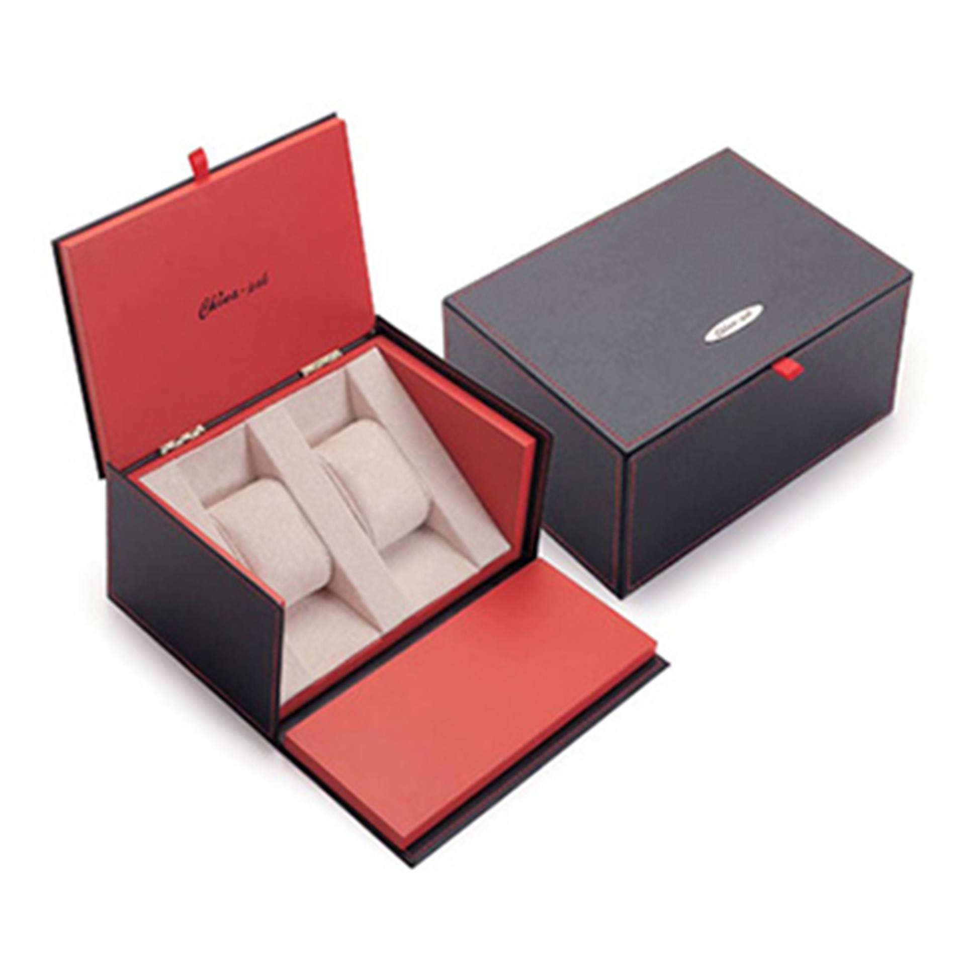 Custom Logo Pattern Watch Box Merchant Seller Watch Gift Box Packaging