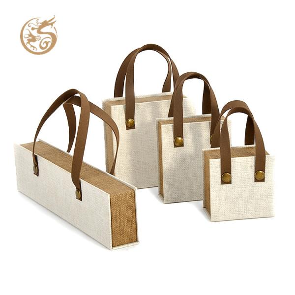 Magnetic Hard Paperboard Box for Jewelry Necklace Bracelet Texturepaper Book