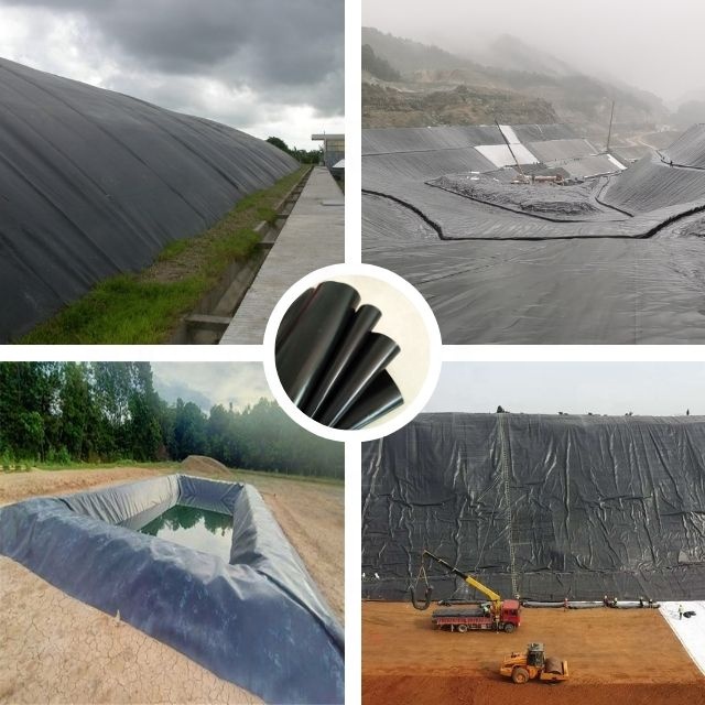 Length 50m-100m Width 1m-10m HDPE Geomembranes for Fish Farm Pond Liner and Dam Liner Pool Line