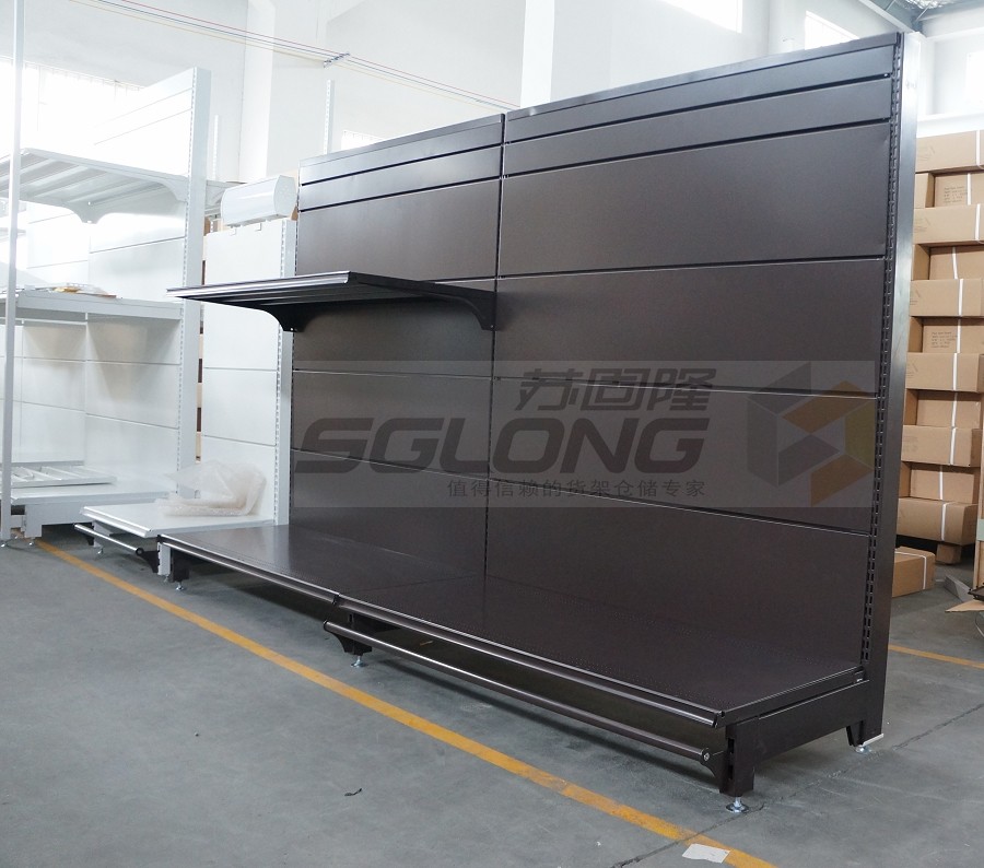 Indoor Outdoor Gondola Racking System , Metal Gondola Shelving Units