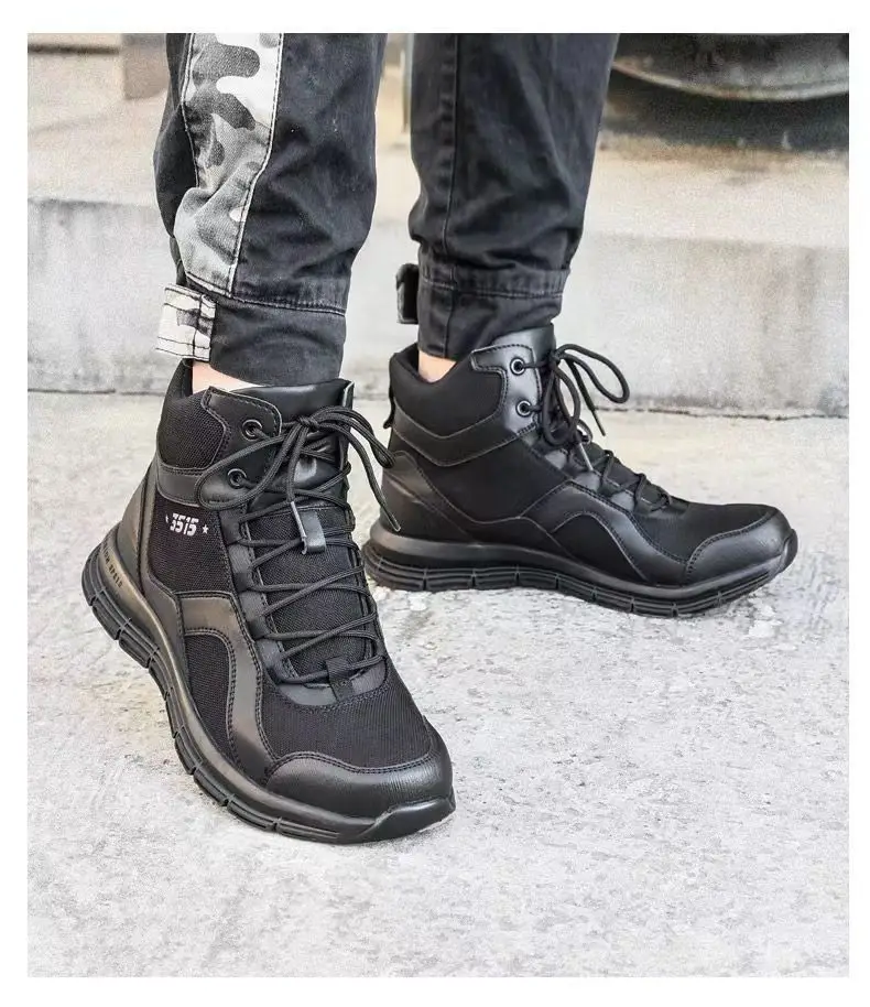 Wholesale spring and autumn high top outdoor men's Hiking Shoes Waterproof Hiking Boots