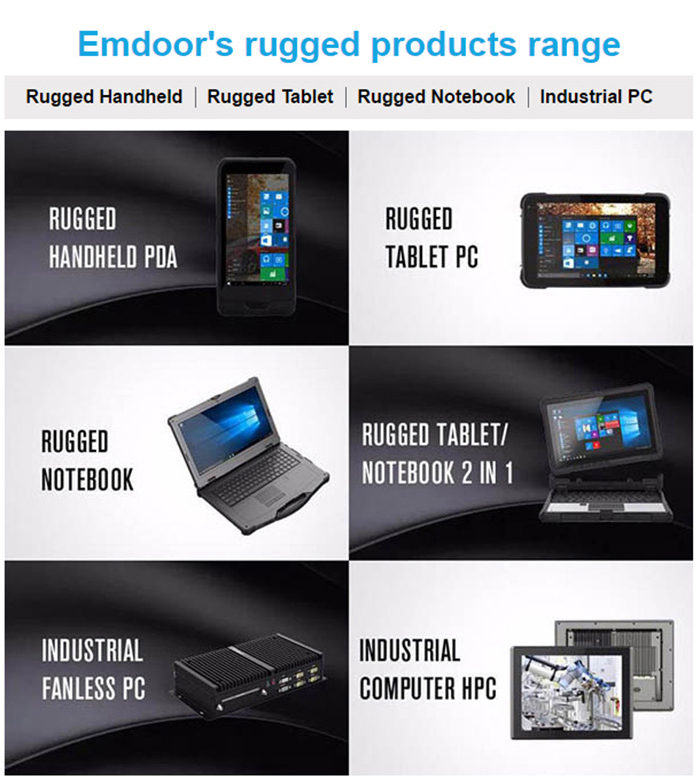 2.4G 5.8G Dual Frequency Rugged Tablet PC with Waterproof IP67 and 8500mAh Battery