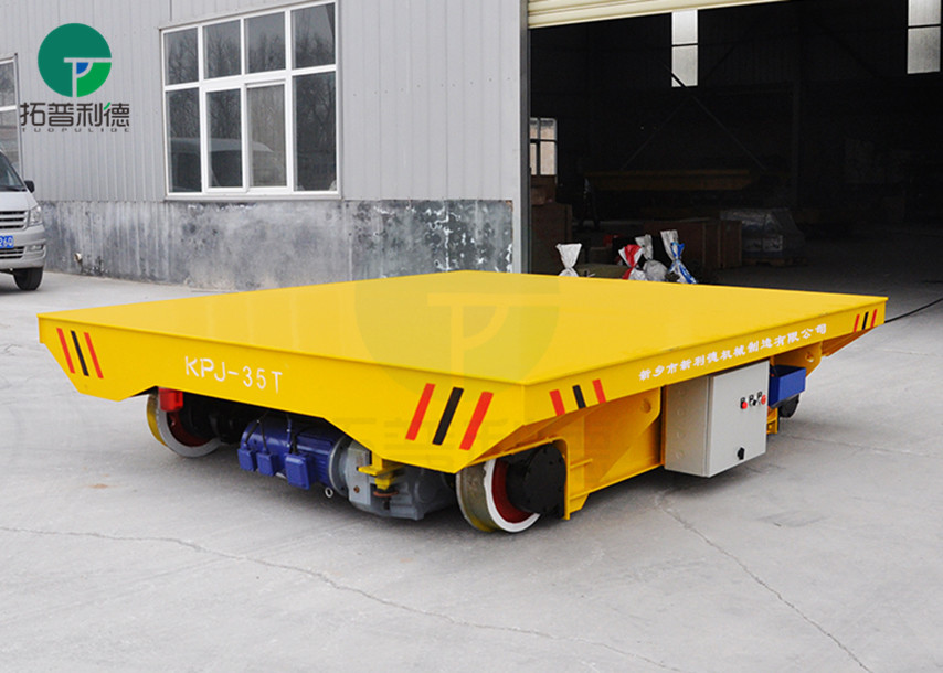 Long Distance Interbay Transport Motorized Cable Drum Power Transfer Trolley for Steel Pipes Handling