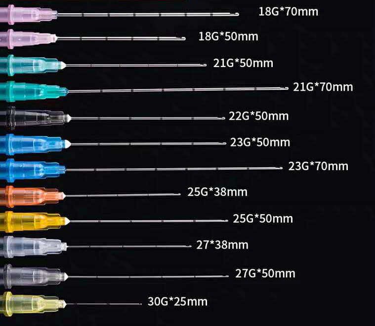 Blunt 25g X 50mm Cannula Piercing Needles For Hyaluronic Acid Fillers