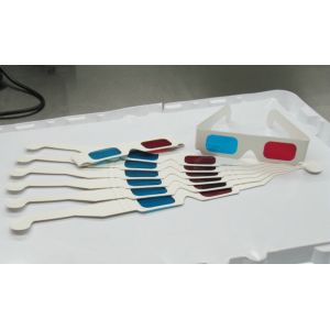  Disposable 3D Anaglyph Glasses Chromadetph , Paper Polarized Glasses Manufactures