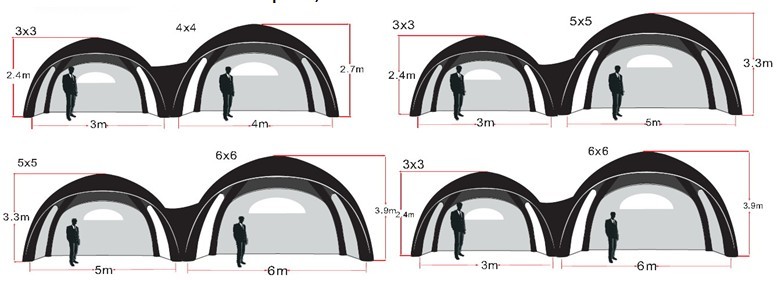 Inflatable Lawn Tent Trade Show Inflatable Advertising X Tent Carnival Canopy Inflatable Pop Up Canopy Tent
