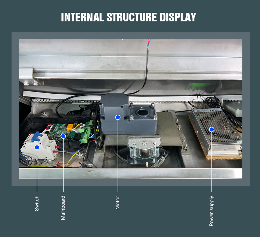 HCW Fingerprint Tripod Turnstile Gate Automatic RS485 Communication Interface