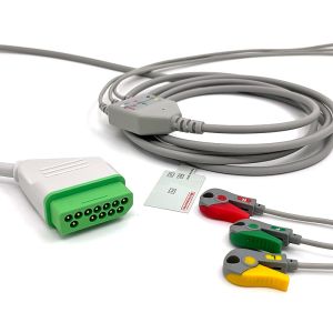 Nihon Kohden 12pin ECG Monitor Cable Gray Color Latex Free Multi Function