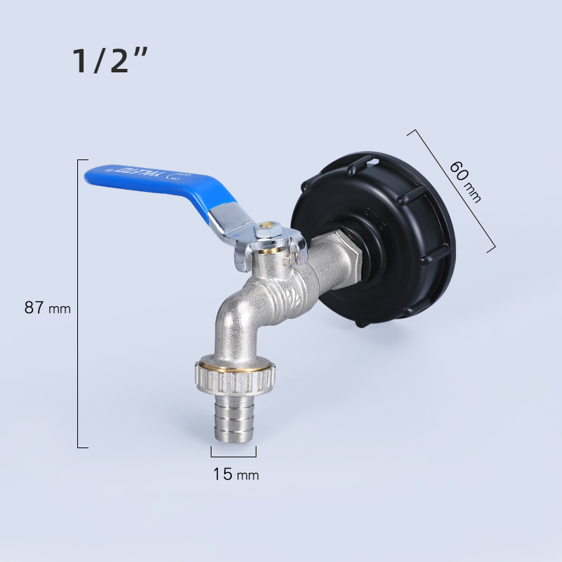 Long-Lasting IBC Tank Tap Adaptor Cover Drain Discharge Nozzle Spout Pipe Tube Connect