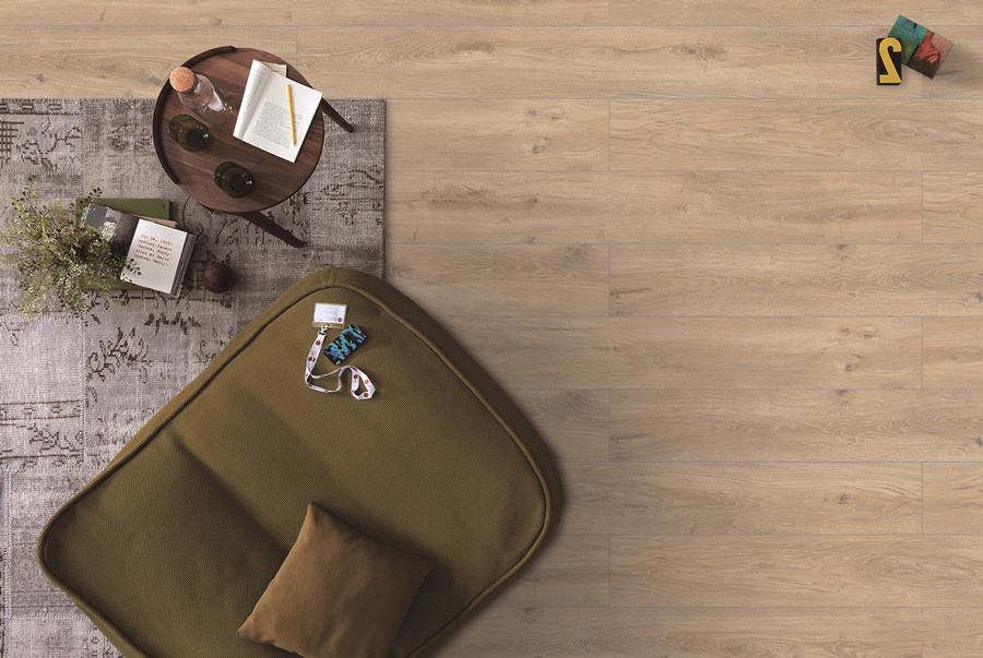 High Elasticity Rigid Core SPC Luxury Vinyl Flooring 5.5mm White Oak GKBM DM-W40036