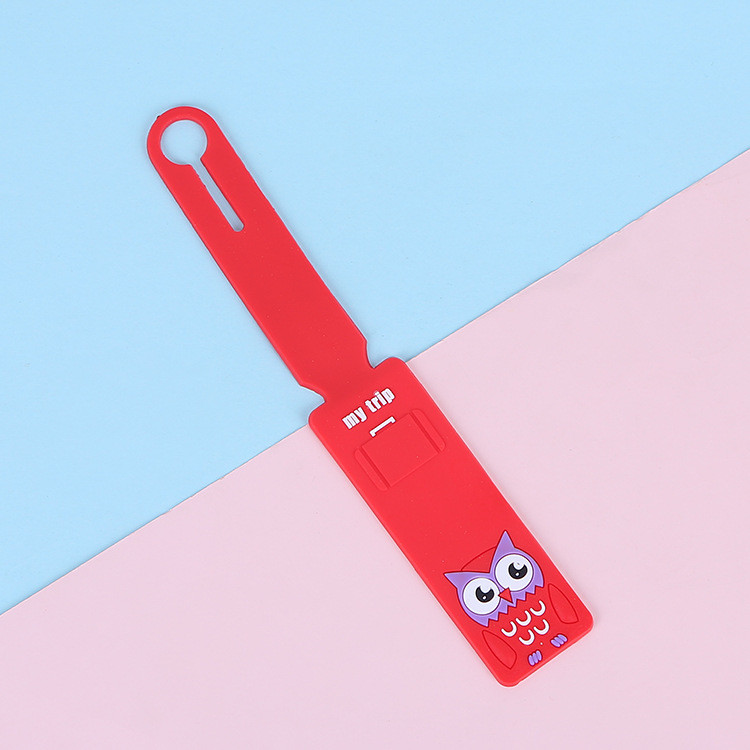 Flexible Bright Silicone Luggage Tags For Travel Easy To Suitcase Tags With Name Cards