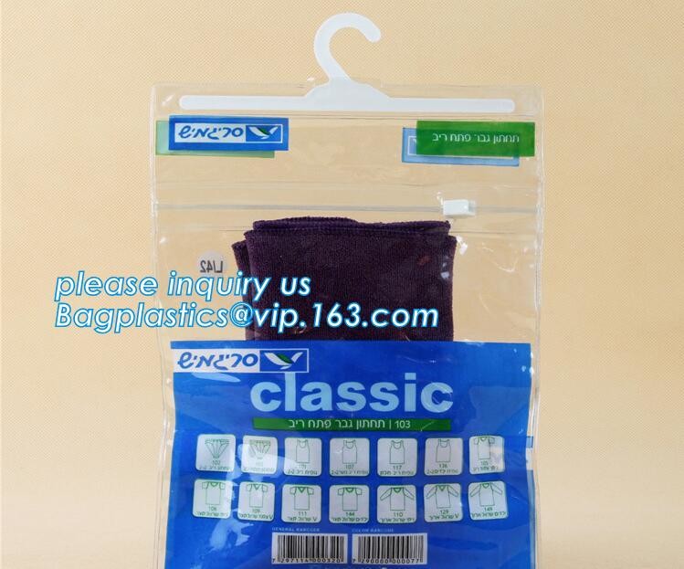 hanger bag with zip lock on the top,Frosted Zip lockk bag EVA PVC hanger bag for clothes, EVA frost drawstring bag, Froste