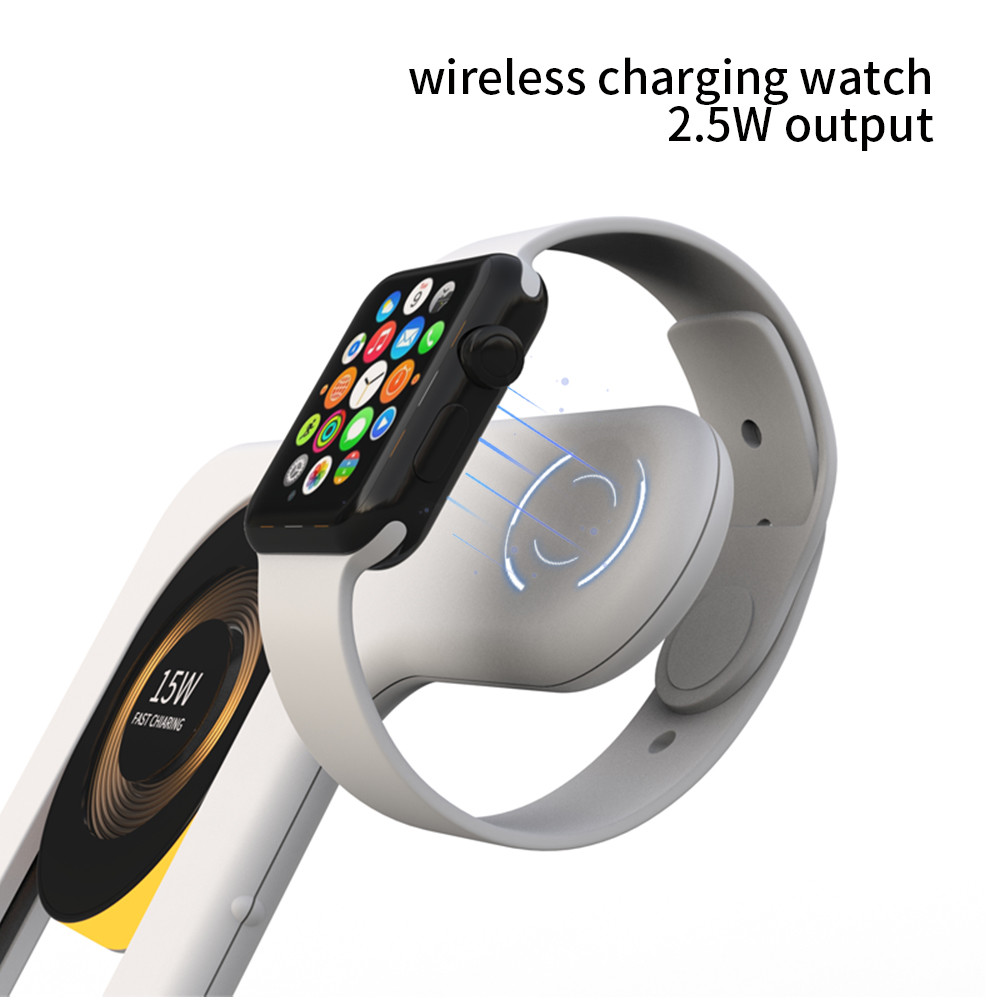 Multifunction Wireless Phone Charger Magnetic 4 In 1 Foldable 3 IN 1 Transparent