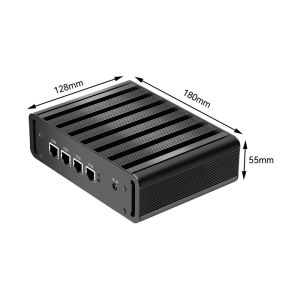 N100 Firewall Router Mini PC With Four 2.5Gbps LAN HDMI And DP For Home Office