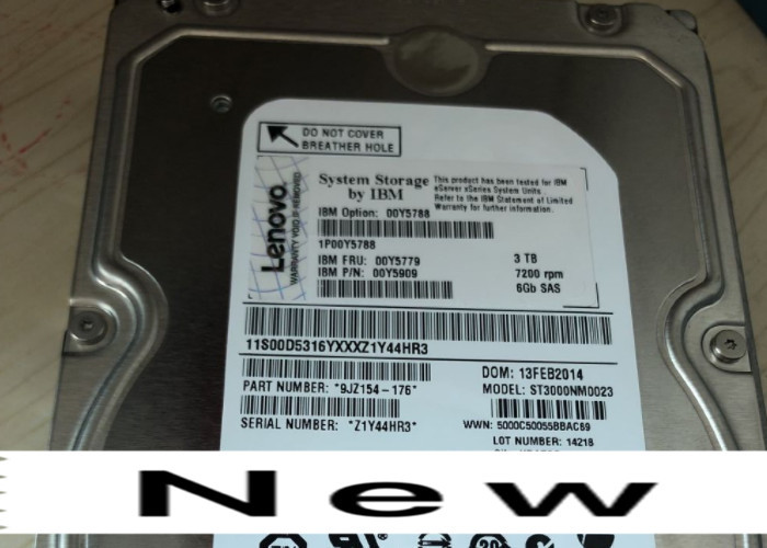  IBM Hard Disk AC31 00Y5779 00NC639 3TB 3.5inch 7.2K 6G SAS V5000 G1 Manufactures