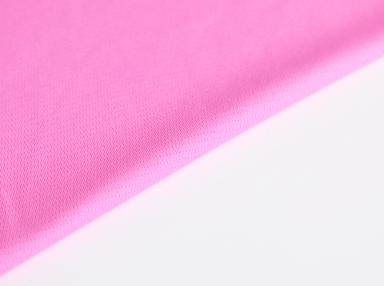 T Shirt Single Knit Cotton Fabric 100gsm Pink Plain