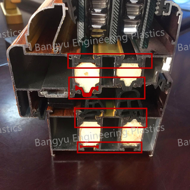 PA66 GF25 Thermal Barrier Strip CT Shape Polyamide Profile for Aluminum Windows and Doors