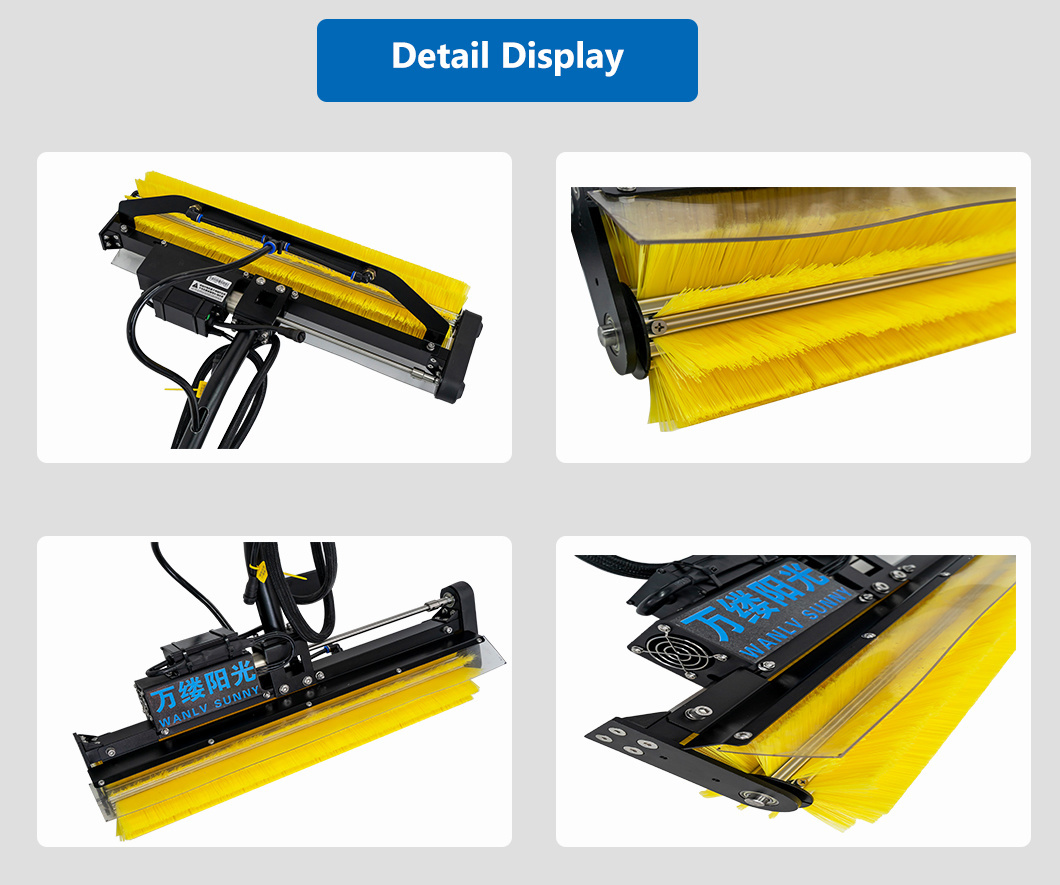 High-Quality Water Powered Solar Panel Cleaning Brush Electric Rolling Brush for Solar Panel Cleaning Car Washing