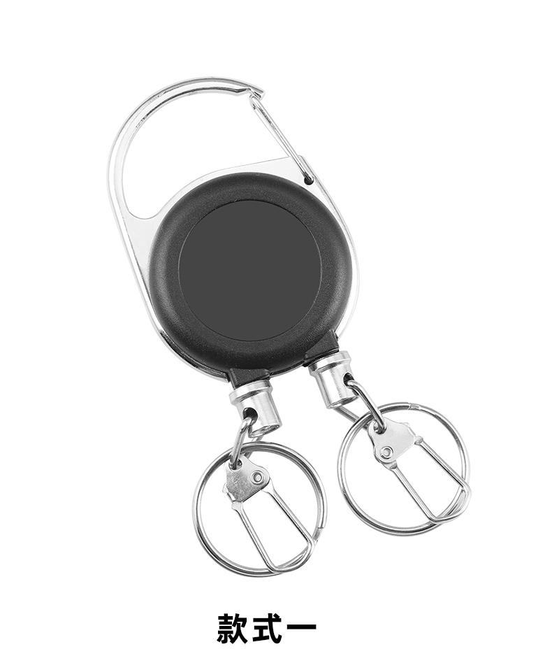 Deyi Badge Reel Carbon Fiber ID With Badge Strap And Key Ring