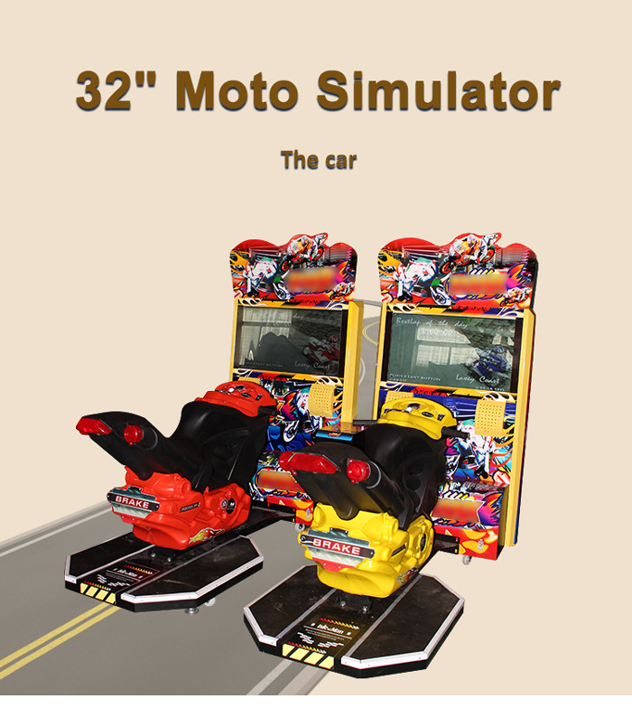 Arcade Video TT Motor Simulator Racing Game Machine 32 Inch LCD