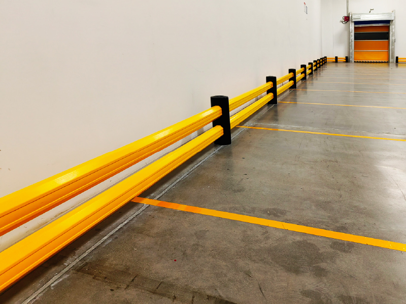 Flexible Pedestrian Barrier  Anti-Collision Guardrails Warehouse Safety Barrier Traffic Guardrails