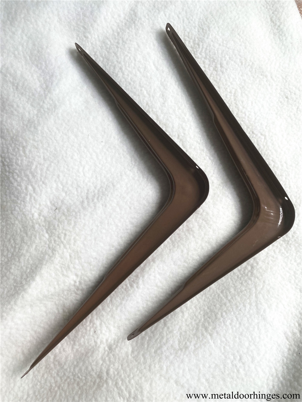 Manufacturer Wholesale 90 Degree Brown Steel Metal L Angle Mounting Bracket Corner Bracket
