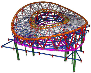 Fashsional Designed Architectural Structural Steel Q355B Fabrication Construction Building