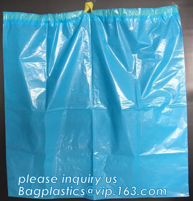 HDPE/LDPE/PP autoclave bags medical garbage bag for biohazard waste, yellow with printing medical biohazard waste bag