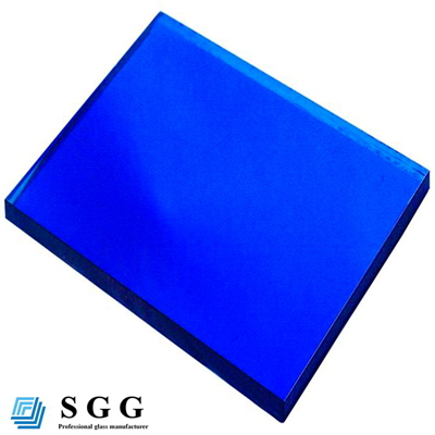 8mm dark blue float glass