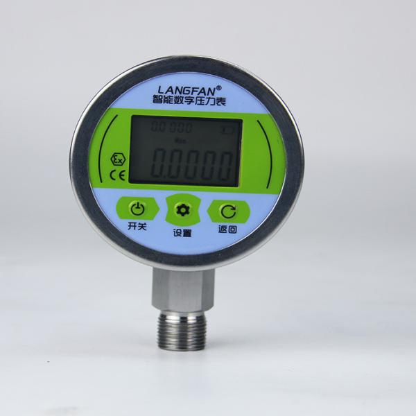 Air Gas Oil Pressure Manometer High Precision 80mm Intelligent Digital Pressure