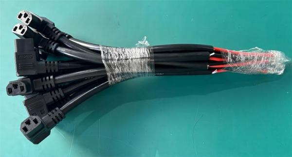 30A Three Vertical Plug Battery Wire Harness High Temperature Resistant Flame