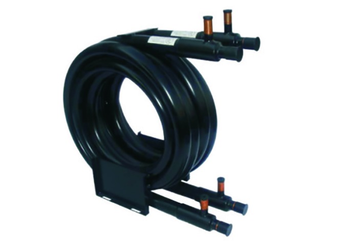 ET R410A R407C Refrigerant Coaxial Coils Heat Exchanger For Heat Pump