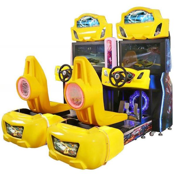 High End Yellow Color Car Simulator Arcade Game Machine English / Chinese