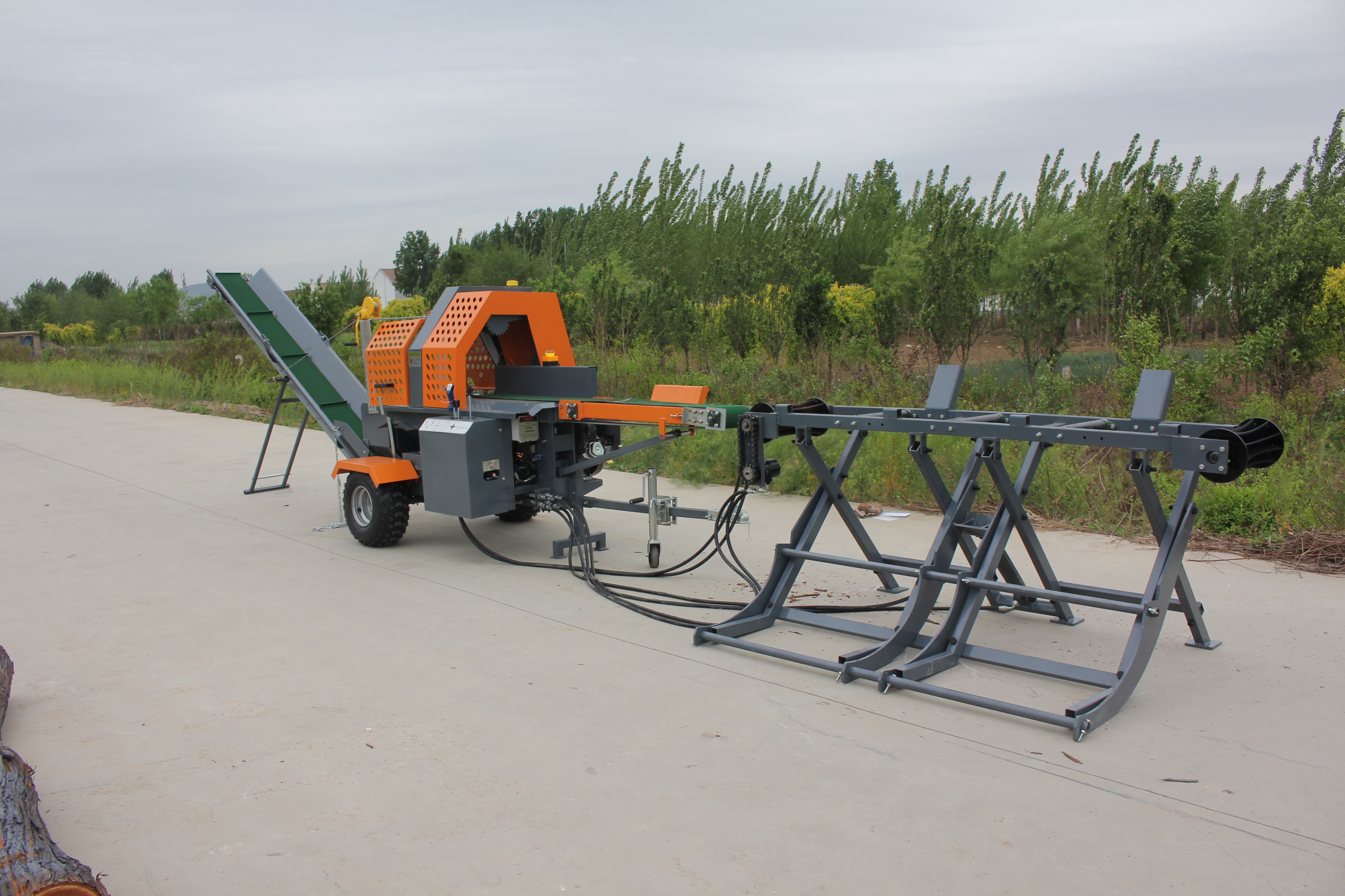 Log Band Saw Type 27HP 31 Inch Portable Woodcutting Bandsaw Mill with Horizontal Design