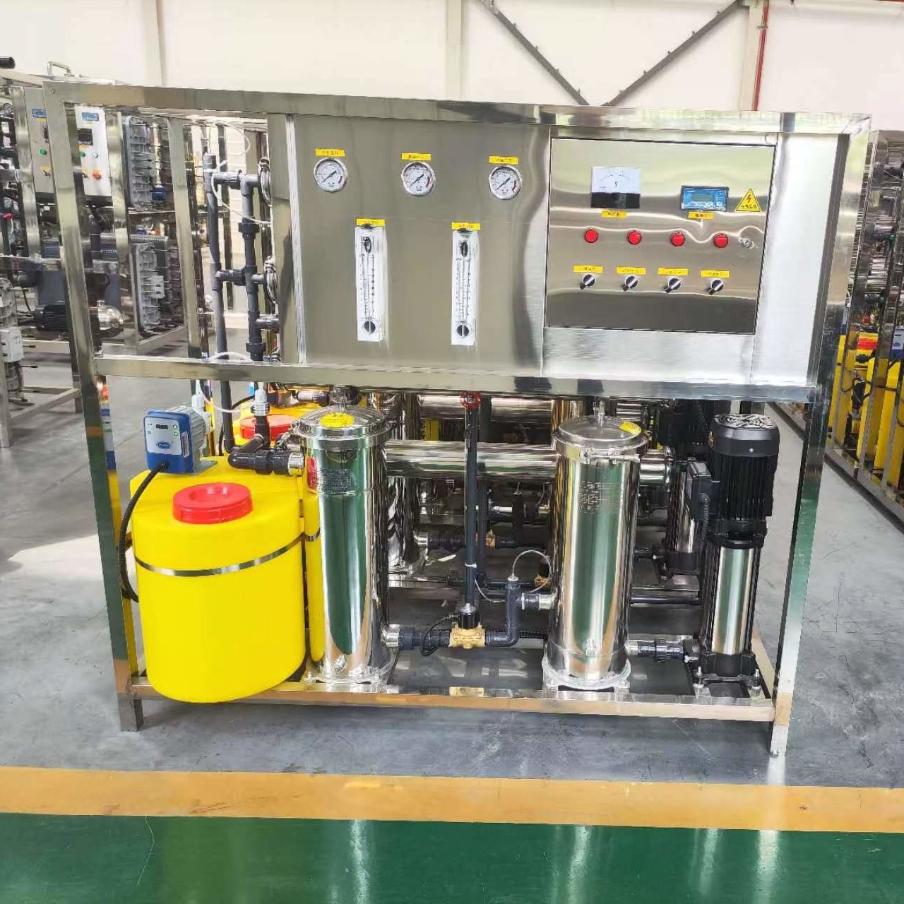 Laboratory Reverse Osmosis Water Purification Equipment Straight Drink Grade Water Purification Equipment