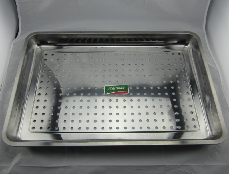 Decorative Metal Mesh Tray , Stainless Steel Baking Tray For Food Industry