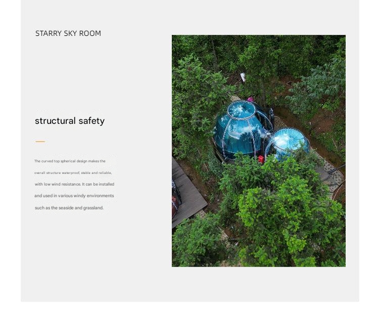 Transparent pc Panoramic Star Room Homestay Hotel net Red Bubble House awning outdoor tent