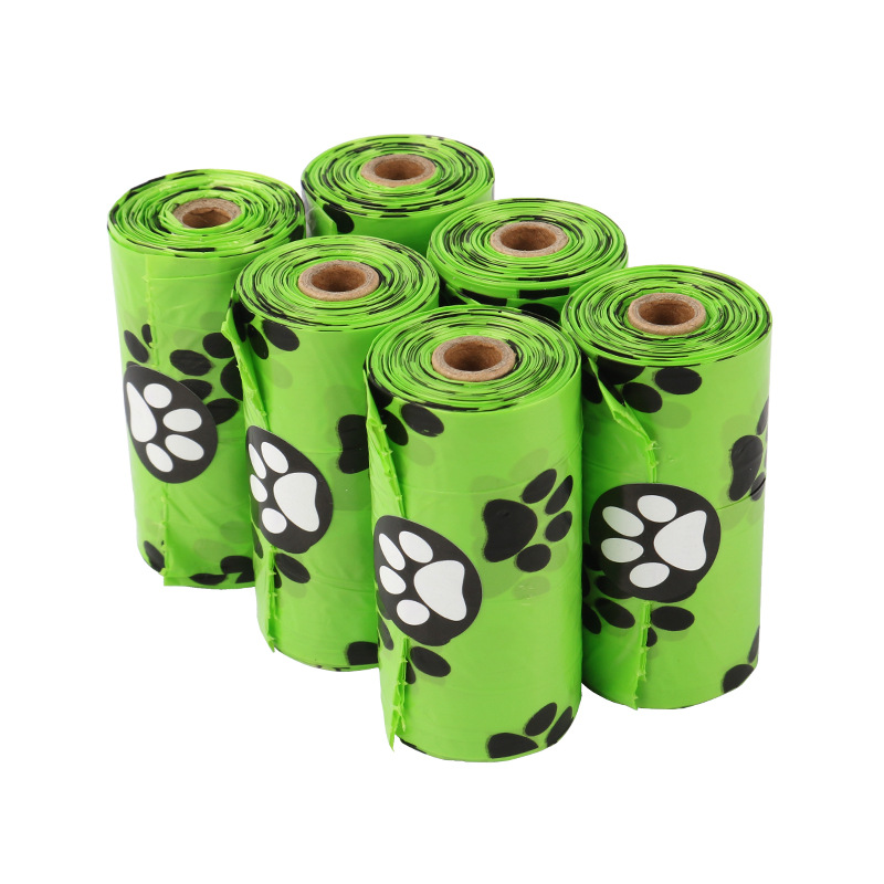 2 Rolls for Delivery 15 pcs Degradable Imported Raw Materials PET Dog Cat POP Garbage Bag