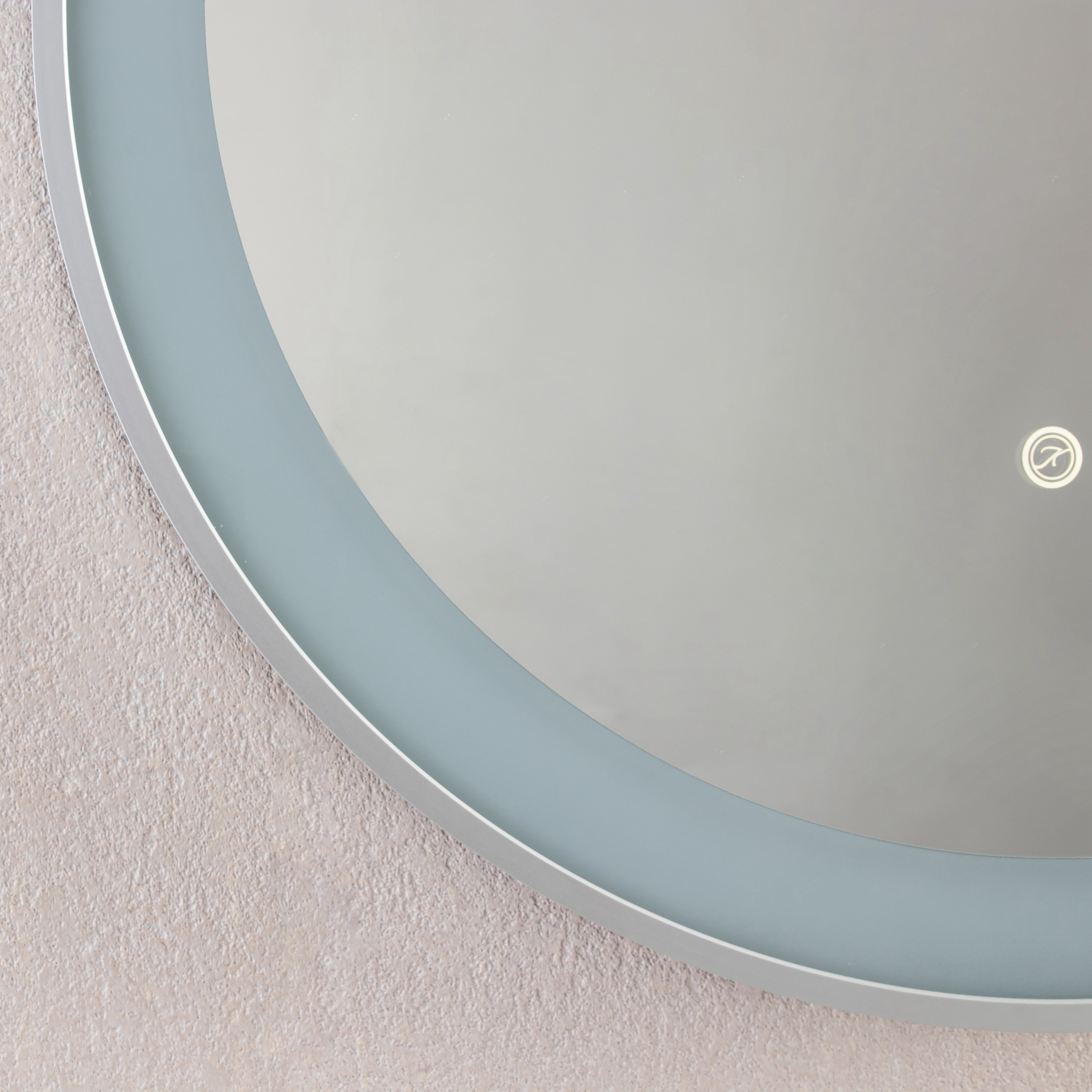 Gold Aluminium Led Smart Vanity Mirror Explosion Proof Lighted Bathroom Vanity Mirror