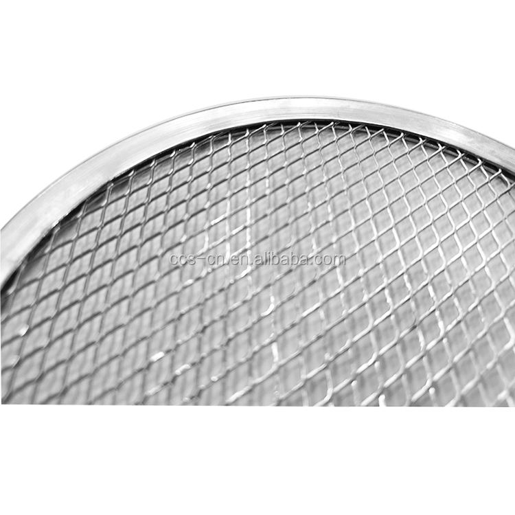 commercial 11 inch round mesh pizza tray perforated pizza pan aluminum pizza screen