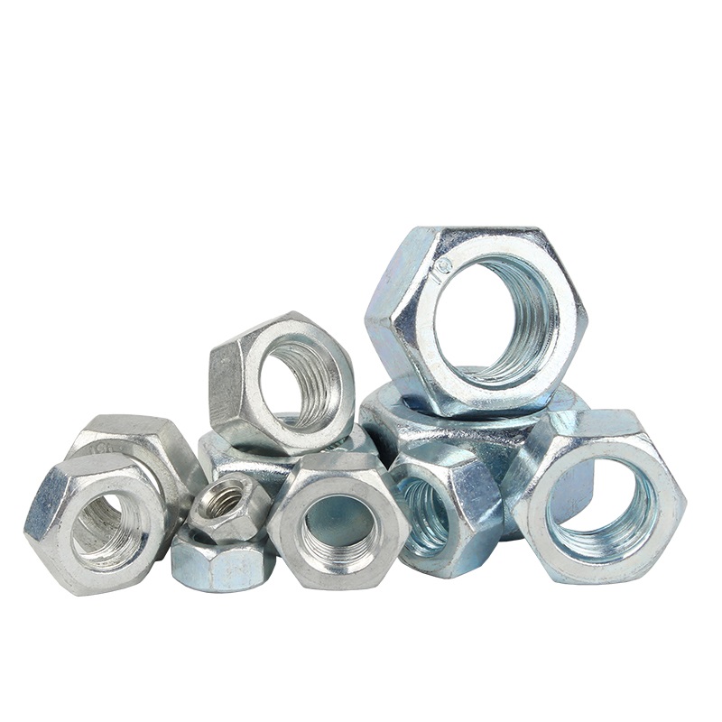 White Zinc Plated Hex Nuts For General Industry Imperial Measurement System DIN934
